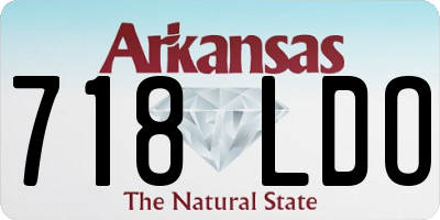 AR license plate 718LDO