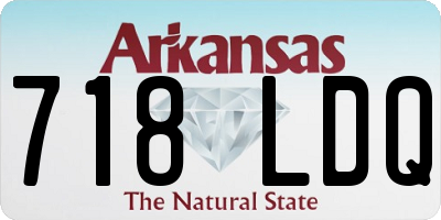 AR license plate 718LDQ
