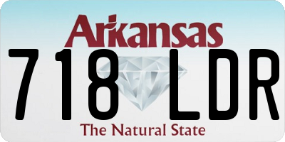 AR license plate 718LDR