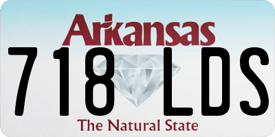 AR license plate 718LDS