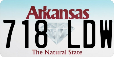 AR license plate 718LDW