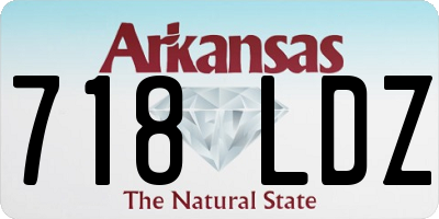 AR license plate 718LDZ