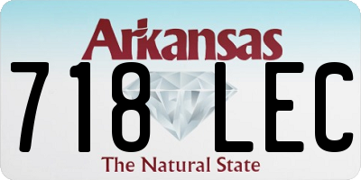 AR license plate 718LEC