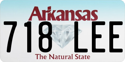 AR license plate 718LEE