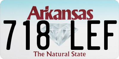 AR license plate 718LEF
