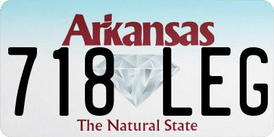 AR license plate 718LEG