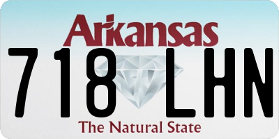 AR license plate 718LHN