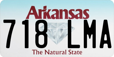 AR license plate 718LMA