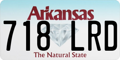 AR license plate 718LRD