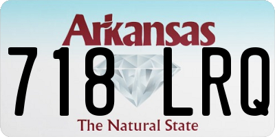 AR license plate 718LRQ