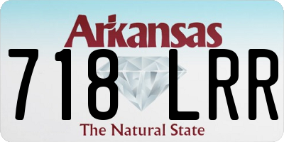 AR license plate 718LRR
