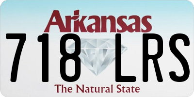 AR license plate 718LRS