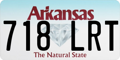 AR license plate 718LRT