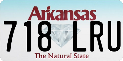 AR license plate 718LRU