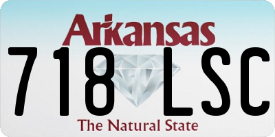 AR license plate 718LSC