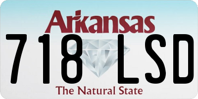 AR license plate 718LSD