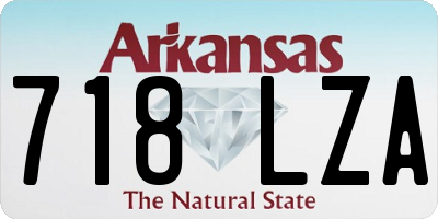 AR license plate 718LZA