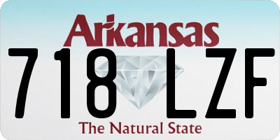 AR license plate 718LZF