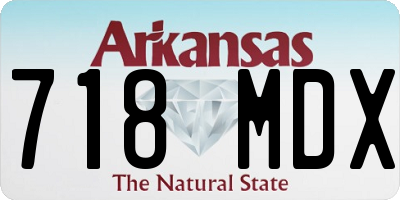 AR license plate 718MDX