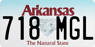AR license plate 718MGL