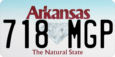 AR license plate 718MGP