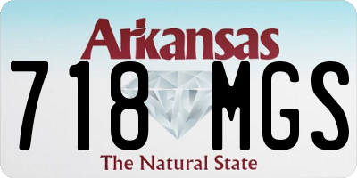 AR license plate 718MGS