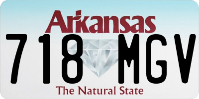 AR license plate 718MGV
