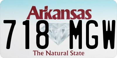 AR license plate 718MGW