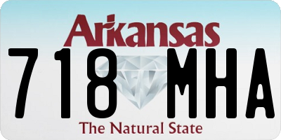 AR license plate 718MHA