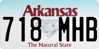 AR license plate 718MHB