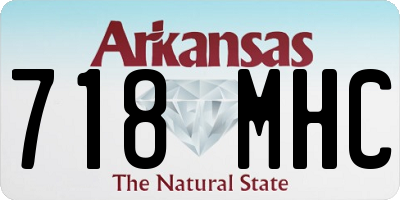 AR license plate 718MHC