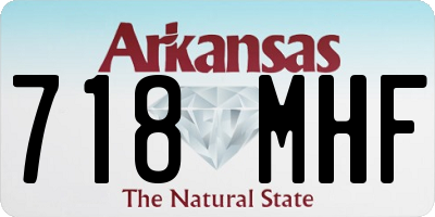 AR license plate 718MHF
