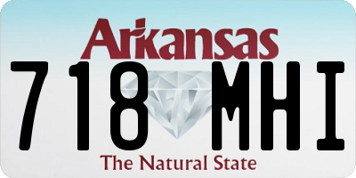 AR license plate 718MHI