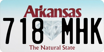 AR license plate 718MHK