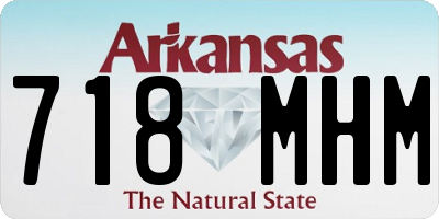 AR license plate 718MHM