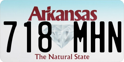 AR license plate 718MHN