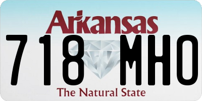 AR license plate 718MHO