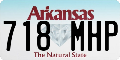 AR license plate 718MHP