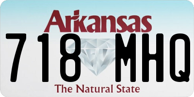 AR license plate 718MHQ