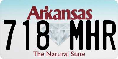 AR license plate 718MHR