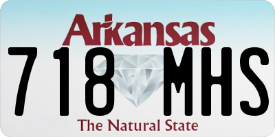 AR license plate 718MHS