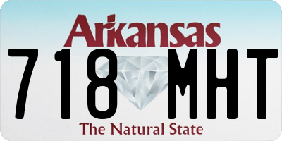 AR license plate 718MHT