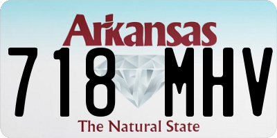 AR license plate 718MHV