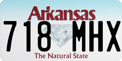 AR license plate 718MHX