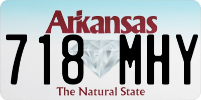 AR license plate 718MHY