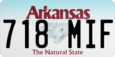 AR license plate 718MIF