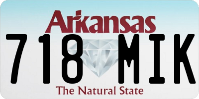 AR license plate 718MIK
