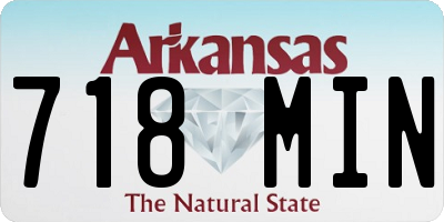 AR license plate 718MIN