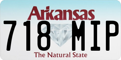 AR license plate 718MIP