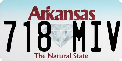 AR license plate 718MIV
